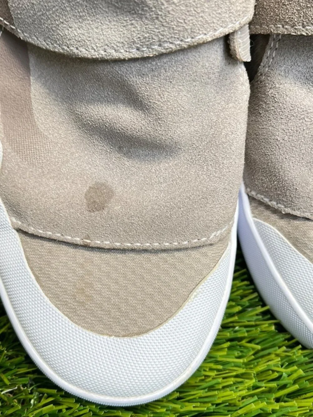 Vans Slip-On EXP Pro Mens Size 8 Beige White Athletic‎ Skateboard Shoes Sneakers